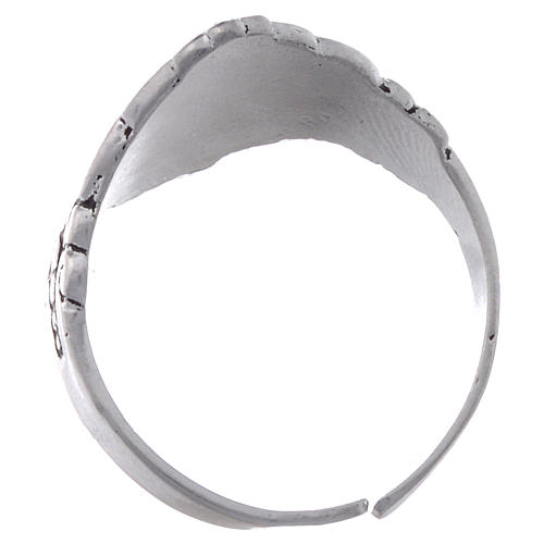 Santiago de Compostela ring in silver, adjustable 3