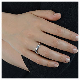 Single decade prayer ring made of 925 silver s5