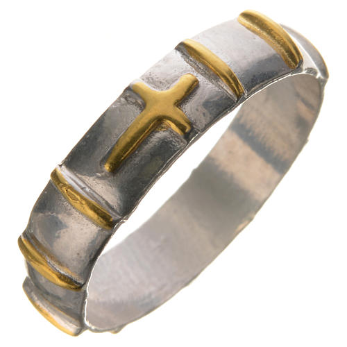 Ring aus Silber 925 mit vergoldeten Zehnern 1