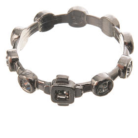 Ring Zehner aus Silber 925 mit transparenten strass