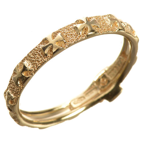 Rosenkranz Zehner-Ring Gold 750/00 - 3,02gr 2