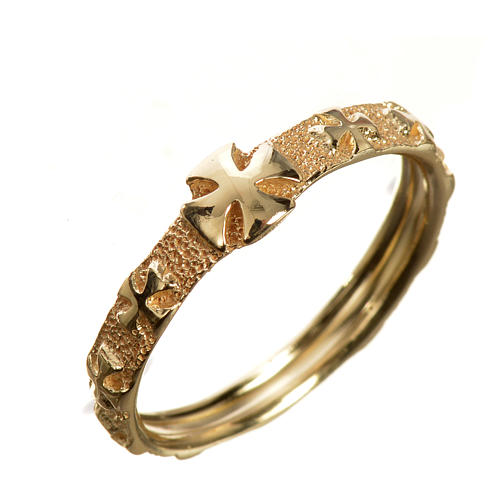 Anello decina oro 750/00 giallo - gr. 3,02 1