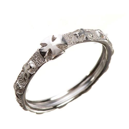 Anello decina oro 750/00 bianco - gr. 2,95 3