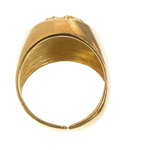 Rosenkranz Zehner-Ring roten Gold 750/00 - 2,94gr 5