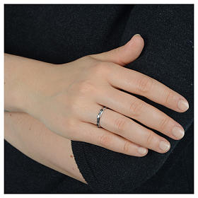 Bague dizainier argent 925 et Swarovski noir s4