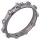 Rosary Ring AMEN rhodium-plated silver 925, white zircons s1
