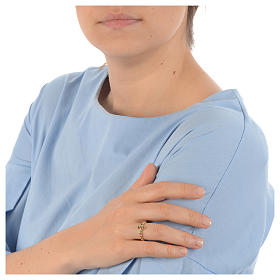 Bague AMEN boules arg 925 doré zircons verts s3