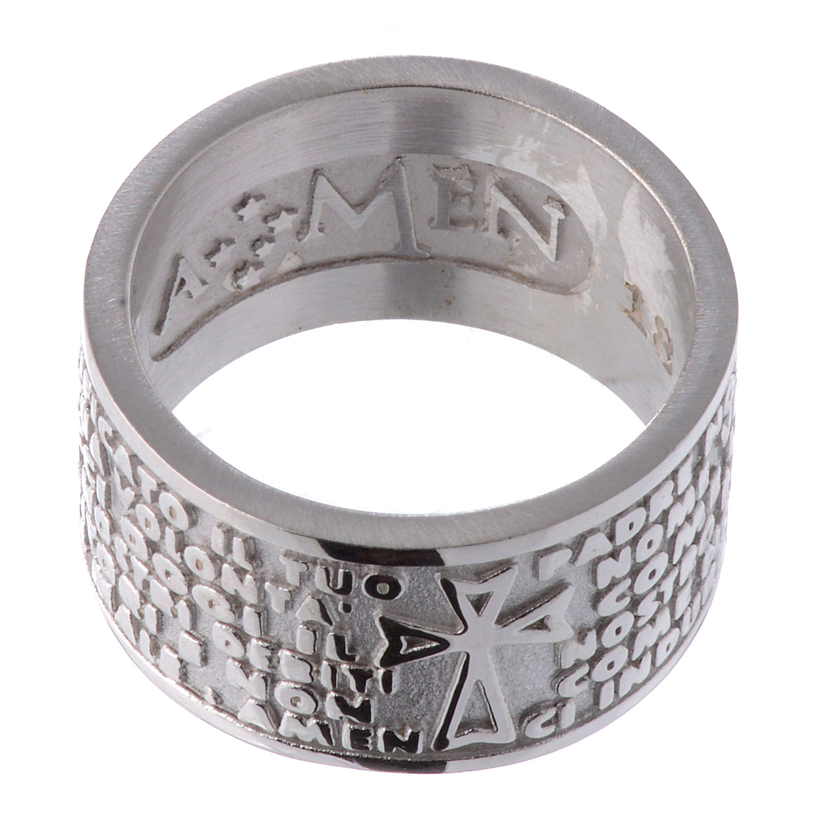 Ring AMEN Vater Unser Silber 925 ITALIENISCH | Online Verfauf auf HOLYART