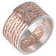 Ring AMEN Our Father ITA Silver 925, pink finish s1