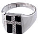 Ring AMEN Chevalier silver 925, Rhodium finish s2