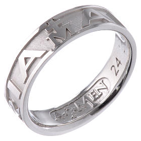 Bague AMEN Ave Maria argent 925 rhodié s1