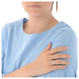 Anillo AMEN Corazón plata 925 acabado en rodio s3