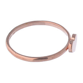 Anillo AMEN Corazón clásico plata 925 acabado rosado s3