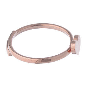 Anello AMEN Cuore falange argento 925 fin. Rosè s3