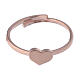 Midi Ring AMEN Heart silver 925 Rosè finish s2