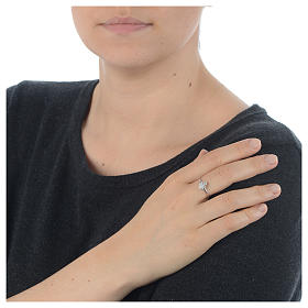 Bague AMEN ange argent 925 fin. rhodium s3