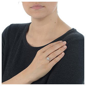 Anello AMEN Angelo argento 925 zirconi fin. Rodio s3