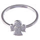 Ring AMEN Angel silver 925 rhinestones, Rhodium finish s2