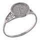 Saint Benedict ring in 800 silver s1