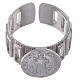 Saint Benedict ring in 925 silver adjustable s2