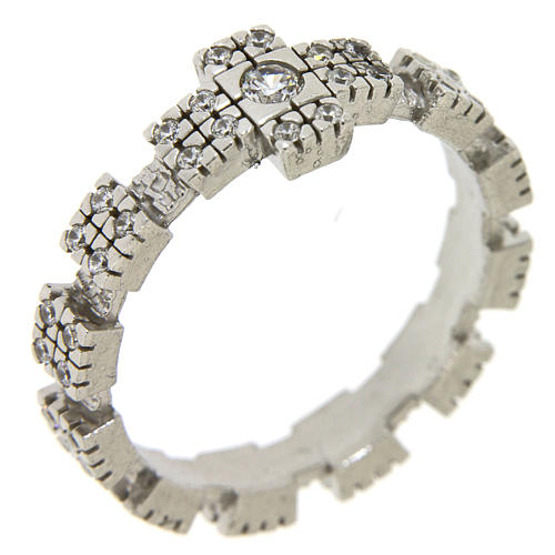 Anello in Argento 925 con zirconi trasparenti 1