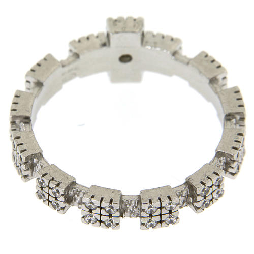 Anello in Argento 925 con zirconi trasparenti 3