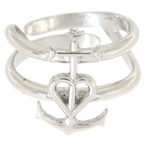 Ring in sterling silver Faith, Hope and Charity 2