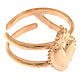 Ring in sterling silver Votive Heart, golden, rose-coloured s3