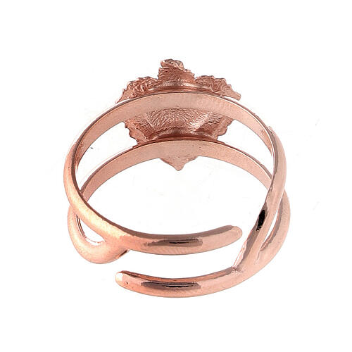 Ring Votivherz rosa Silber 925 3