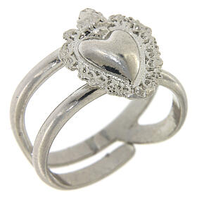 Ring in 925 silver with Votive Heart