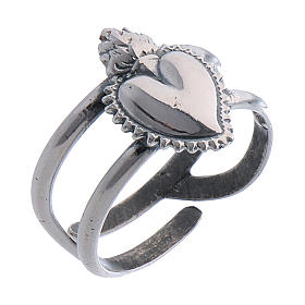 Votive Heart ring in sterling silver
