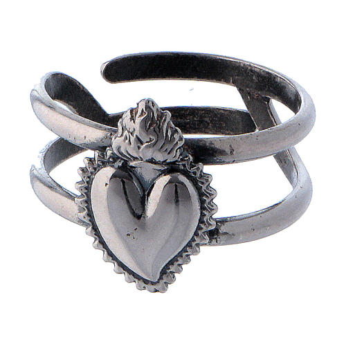 Votive Heart ring in sterling silver 2