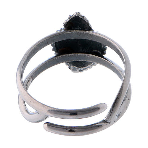Votive Heart ring in sterling silver 3
