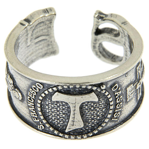 Ring Silber 925 Hl. Franz von Assisi 2