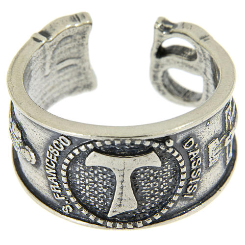 Ring in sterling silver Saint Francis 2