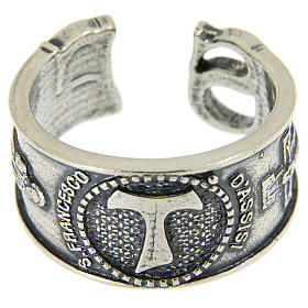 Ring in sterling silver Saint Francis