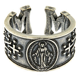 Ring in sterling silver Miraculous Medal