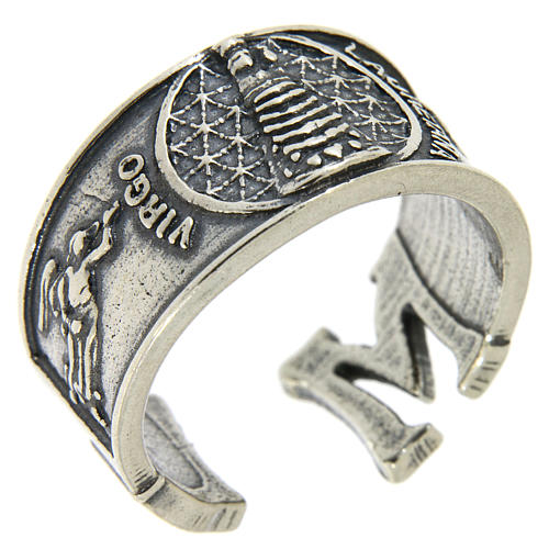 Anello Madonna di Loreto in argento 925 1