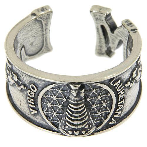 Anello Madonna di Loreto in argento 925 2