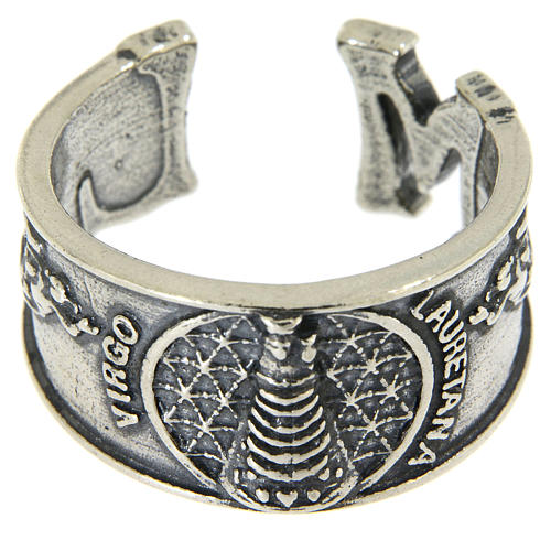 Ring in sterling silver Our Lady of Loreto 2