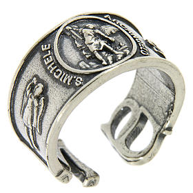 Ring in sterling silver Saint Michael the Archangel