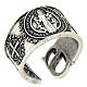 Ring in pewter Saint Benedict s1