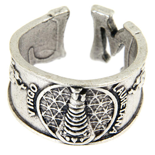Ring in pewter Our Lady of Loreto 2