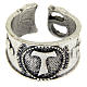 Ring Franz von Assisi aus Hartzinn s2