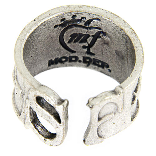 Ring in pewter Saint Francis 3