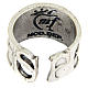 Ring in pewter Saint Francis s3