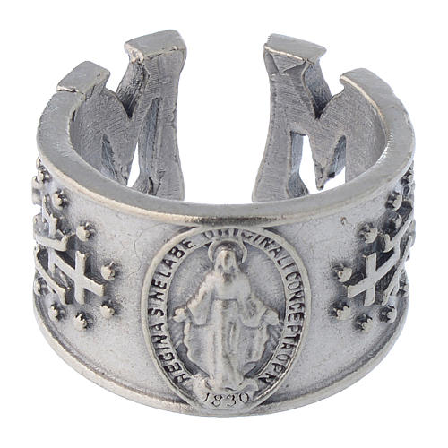 Anillo Medalla Milagrosa peltre 2