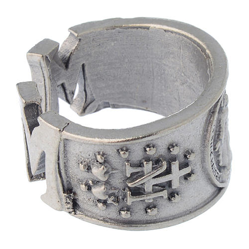 Anillo Medalla Milagrosa peltre 3