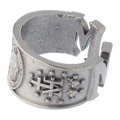 Anillo Medalla Milagrosa peltre 4