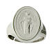 Ring in sterling silver with Miraculous Medal s1